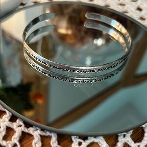 Silver Engraved Cuff Bracelet